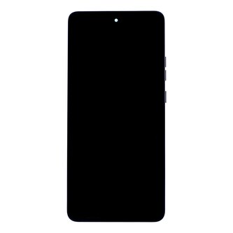 Motorola G86 LCD Display + Dotyková Deska + Přední Kryt Black (Spellbound) (Service Pack)