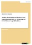 Analyse, Bewertung und Vergleich von Logistikkenngrößen zur Steuerung der betrieblichen Logistikfunktion