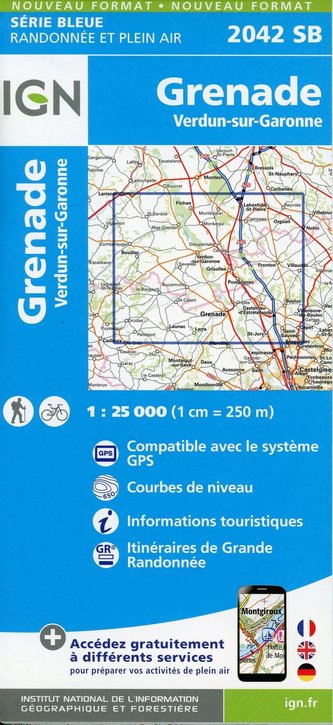 Grenade.Verdun-sur-Garonne 1:25 000
