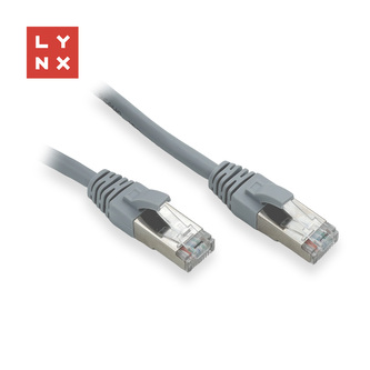 LYNX FTP patch kabel Cat5e PVC, CCA, 20m, šedý