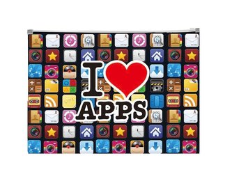 Koperta z nadrukiem zip A4 PP Apps