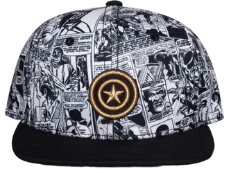 Kšiltovka snapback Marvel|Captain America|Kapitán Amerika: Komiks (nastavitelná)