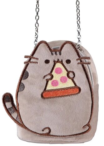 Mini dámská taška na rameno Pusheen: Čas na pizzu (9 x 12 x 4 cm)