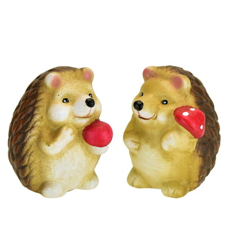 Ježci s jablíčkem a houbičkou 9 cm, 2 ks set
