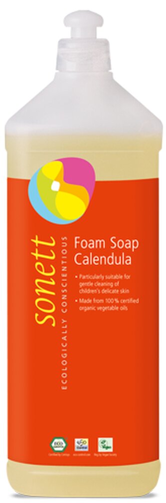 Sonett Tekuté pěnové mýdlo pro děti - měsíček BIO 1 l