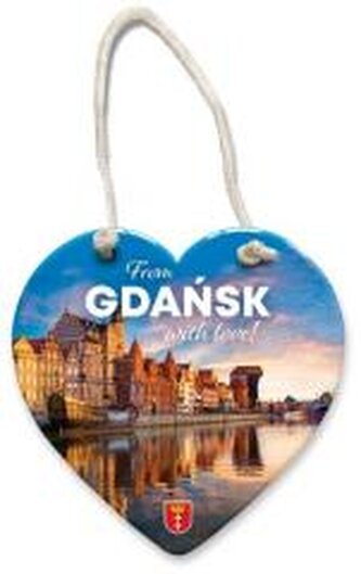 Magnes I love Poland serce Gdańsk Magnes I love Poland serce Gdańsk