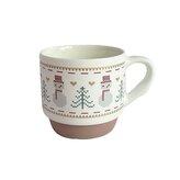 HRNEK S VÁNOČNÍM MOTIVEM  SNĚHULÁK KERAMIKA 305ML