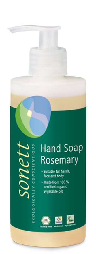 Sonett Tekuté mýdlo - rozmarýn 300 ml - pro vaše ruce, obličej i celé tělo