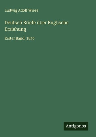 Deutsch Briefe über Englische Erziehung
