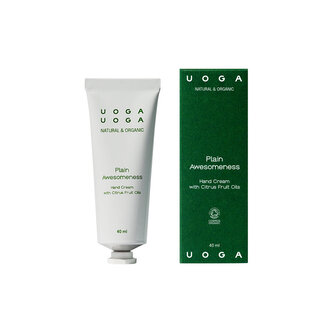 Uoga Uoga Hydratační krém na ruce Plain Awesomeness BIO (40 ml) - se svěží citrusovou vůní Uoga Uoga Hydratační krém na ruce Plain Awesomeness BIO (40 ml) - se svěží citrusovou vůní