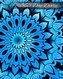 365 Day Diary: Journal Style Notebook - Blue Sky Mandala - 8x10 Inches - Matte Finish