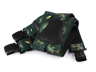 Šle rybářské šíře 4 cm délka 120 cm - 1 ks - 8 zelená tmavá