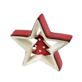 Hvězda se stromečkem 12,5 cm