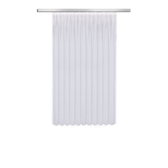 Voálová záclona z recyklovaného materiálu - bílá, 180 mm, 600 mm