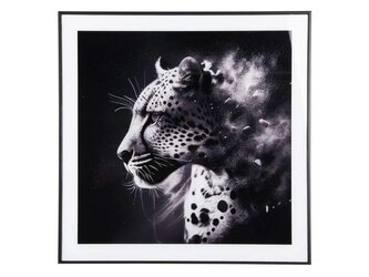 Foto obraz Art Leopard 50x50cm leopard černý Present Time