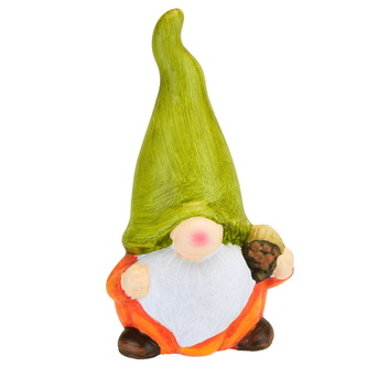 Skřítek s oříškem keramický 15x8 cm