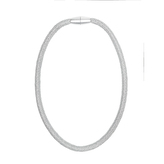 Ozdobný úvaz na záclony - šedá