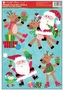 Okenní fólie sněhuláci, Santové 42 x 30 cm
