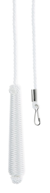 Lesklá dekorativní třásně - bílá