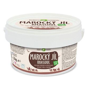 Purity Vision Rhassoul - marocký jíl 3 kg - šampon, peeling nebo maska