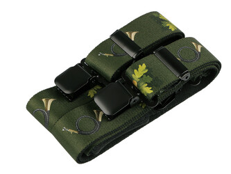 Šle myslivecké šíře 4 cm délka 120 cm - 1 ks - 4 zelená srnec