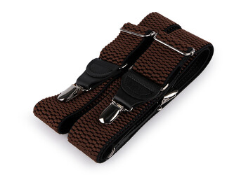 Šle šíře 4 cm délka 120 cm - 1 ks - 6 hnědá