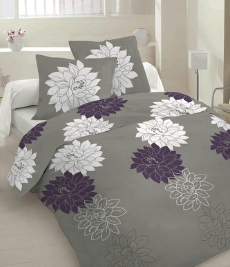 POŚCIEL KPL. RUBIO COSTA 160X200+2X70X80 DALIA VIOLET SAT.BAW