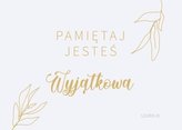 Magnes na lodówkę - Pamiętaj jesteś Wyjątkowa