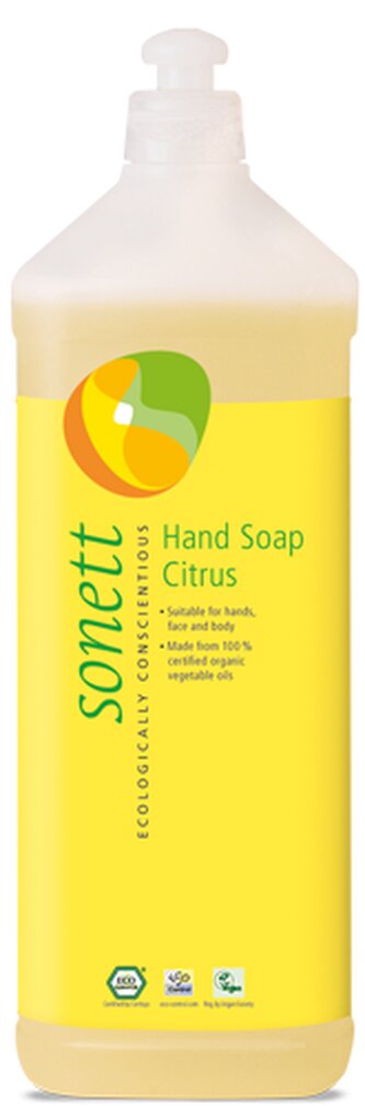 Sonett Tekuté mýdlo - citrus BIO 1 l - pro vaše ruce, obličej i celé tělo