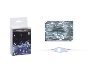 ŁAŃCUCH LED 80L BIAŁY WEWNĘTRZNE395CM 3x AA 1,5V NA BATERIE