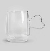 Sklenice | ZEMRA | dvojitá sklenice se srdcovým uchem | 0,45 l | 724480