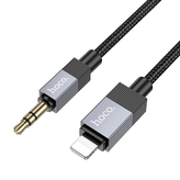 Kabel AUX (Hoco UPA32A) Jack 3,5mm na Lightning, 1m, barva černá