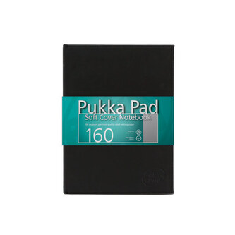 Notatnik 6874-SCN/SQ  z serii soft cover B5  kratka czarny