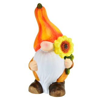 Skřítek se slunečnicí keramický 16 cm