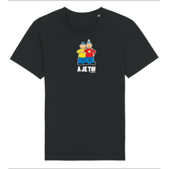Tričko Pat a Mat - A je to! černé Černé XXL