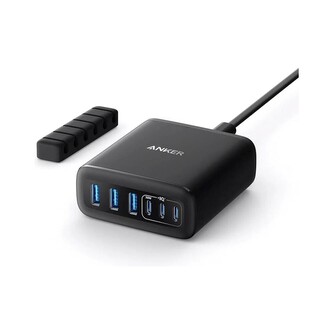 Anker nabíjecí stanice 112W 3xUSB-C, 3xUSB černá