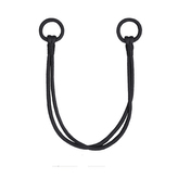 Ozdobný úvaz na záclony - černá