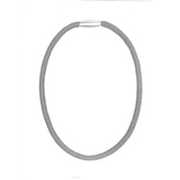 Ozdobný úvaz na záclony - šedá