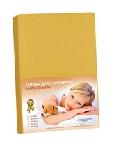 Jersey LUX - Hořčicová - 160x200 cm