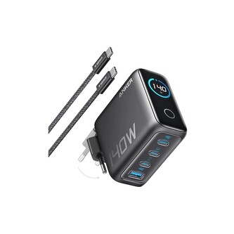 Anker nabíječka do sítě 140W, 3xUSB-C, 1x USB-A šedá