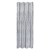 Záclona s kroužky, žakár „listy“ - světle šedá, 245 mm, 140 mm