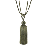 Ozdobný úvaz na záclony - zelená