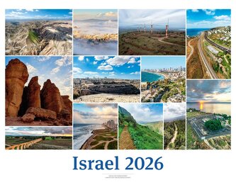 Israelkalender 2026 White Version