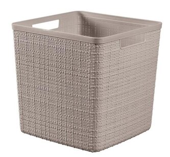 Box Curver Jute Cube 17L taupe