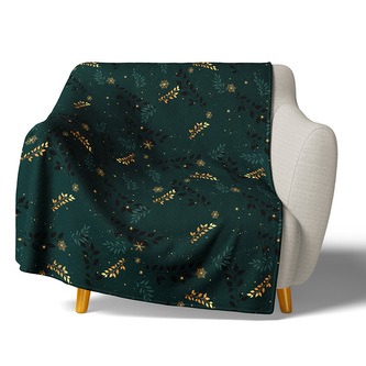 Mikroplyšová deka Zlaté Větvičky 150x200 cm