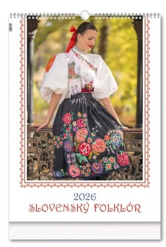 Slovenský folklór 2026 - nástenný kalendár