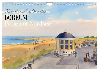 BORKUM Perle der Nordsee (Wandkalender 2026 DIN A4 quer), CALVENDO Monatskalender