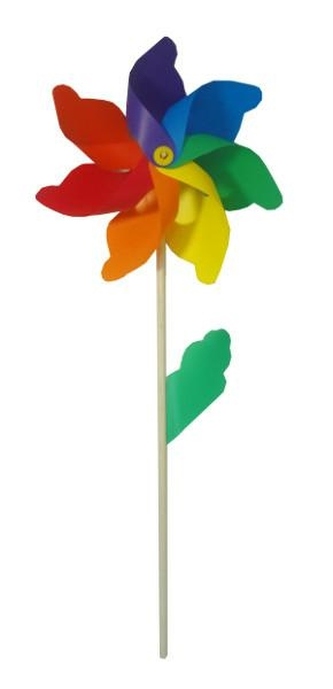 WIATRAK Z DREWNIANĄ RĄCZKĄ 75CM U1268