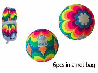 PIŁKA GUMOWA 23CM DELUXE KWIAT Z9882