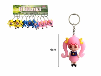 BRELOK DZIEWCZYNKA 12SZT Z9509